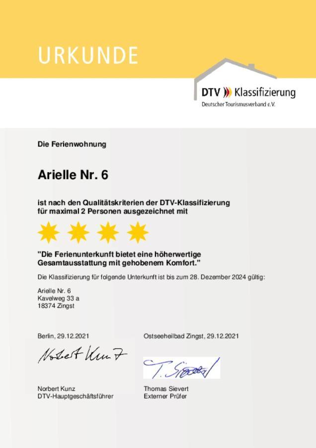 Ferienwohnung Arielle Nr. 6 Ostseeheilbad Ostseeheilbad Zingst Exterior foto